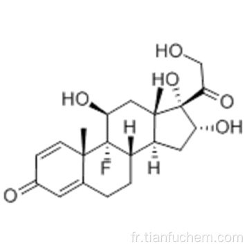 Pregna-1,4-diène-3,20-dione, 9-fluoro-11,16,17,21-tétrahydroxy -, (57186194,11b, 16a) - CAS 124-94-7